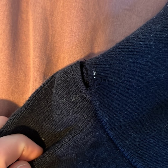 Banana Republic - Used - Zip-Up - Dark Blue - Sweater - Picture 3 of 4
